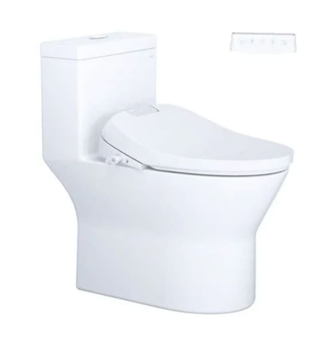 Bồn cầu 1 khối nắp điện tử Caesar C1374F+TAF610H 