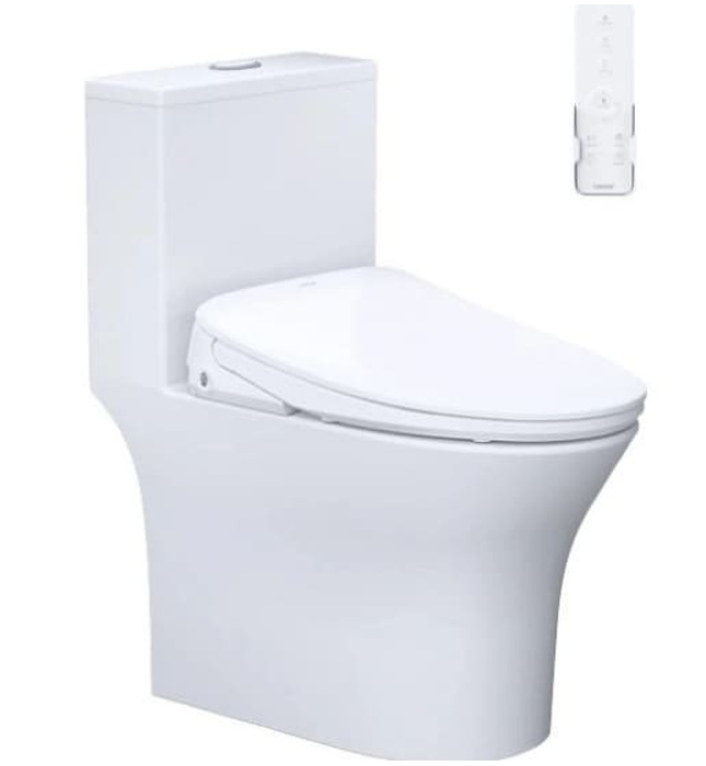 Bồn cầu 1 khối nắp điện tử Caesar C1391F+TAF710H