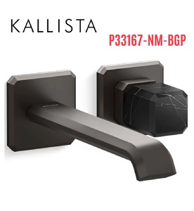 Vòi chậu lavabo cổ dài - đá đen - màu đen Kallista P33167-NM-BGP