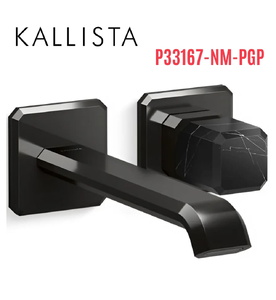 Vòi chậu lavabo cổ dài - đá đen - màu đen Kallista P33167-NM-PGP