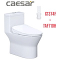 Bồn cầu 1 khối nắp điện tử Caesar C1374F+TAF710H 