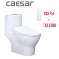 Bồn cầu 1 khối nắp điện tử Caesar C1375F+TAF710H 