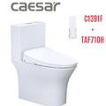 Bồn cầu 1 khối nắp điện tử Caesar C1391F+TAF710H