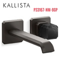 Vòi chậu lavabo cổ dài - đá đen - màu đen Kallista P33167-NM-BGP