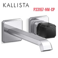 Vòi chậu lavabo cổ dài - đá đen - màu chrome Kallista P33167-NM-CP