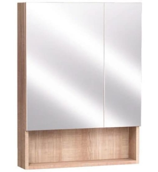 Tủ gương treo phòng tắm màu vân gỗ CAESAR EM1160W7V 