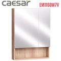Tủ gương treo phòng tắm màu vân gỗ CAESAR EM1160W7V 