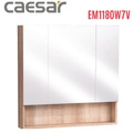 Tủ gương treo phòng tắm màu vân gỗ CAESAR EM1180W7V