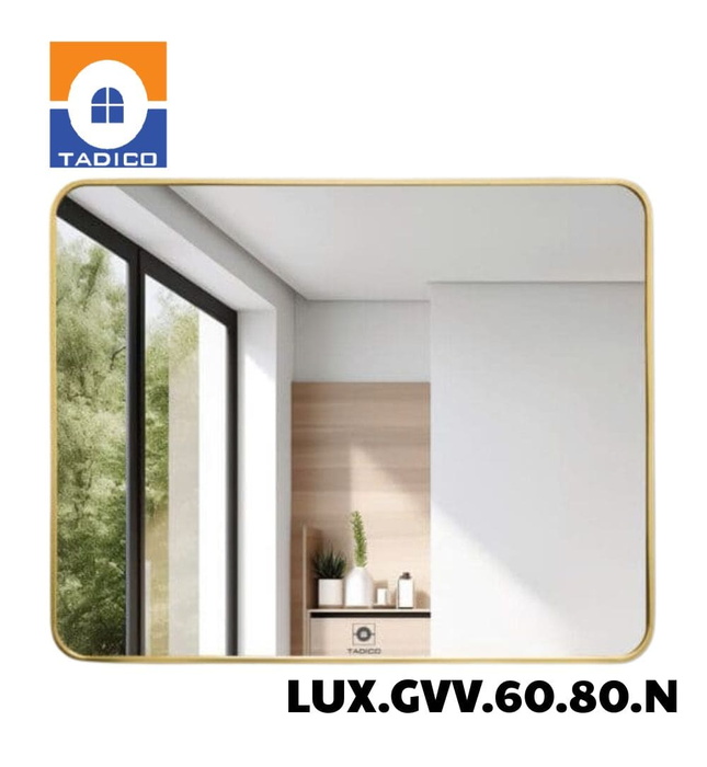 Gương khung bo siết góc Tadico LUX.GVV.60.80.N