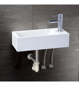 Chậu Góc Chữ Nhật Nhỏ Caesar LF5239S Vòi Bên Phải