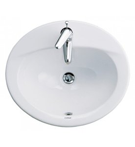 Chậu Rửa Mặt Dương Vành Ovan Caesar L5018