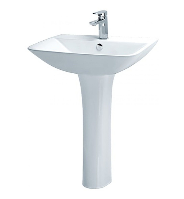 Chậu Rửa Lavabo Chân Dài Caesar L2365+P2445