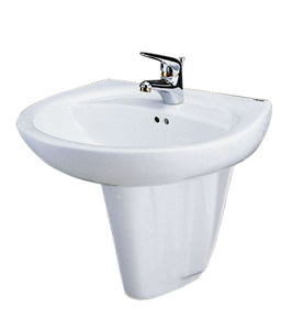 Chậu Rửa Lavabo Chân Lửng Caesar L2220+P2436