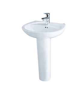 Chậu Rửa Lavabo Chân Dài Caesar L2220+P2437
