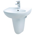 Chậu Lavabo Caesar Chân Ngắn L2152+P2443