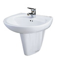 Chậu Rửa Lavabo Chân Lửng Caesar L2220+P2436