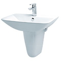 Chậu Rửa Lavabo Caesar Kèm Chân Treo L2365+P2443