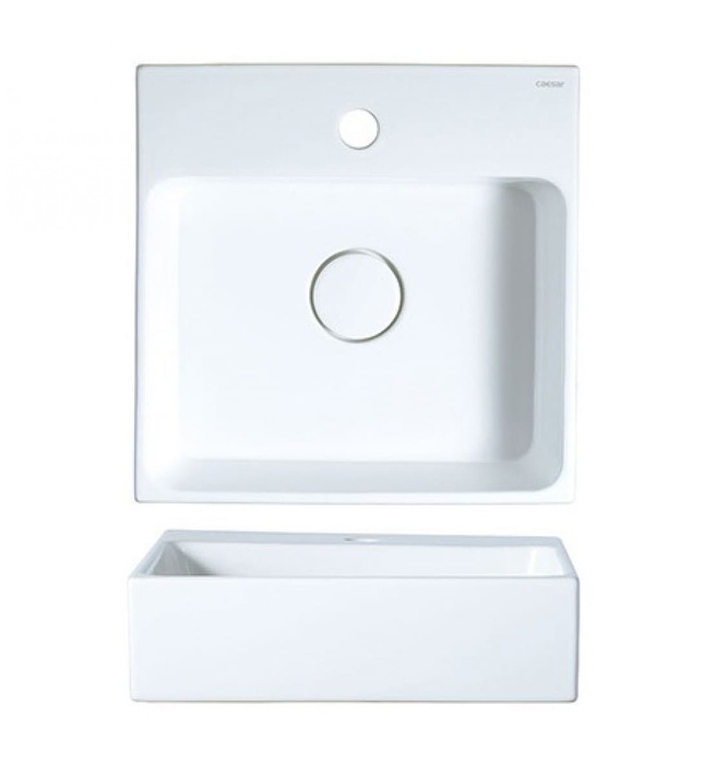 Chậu Rửa Mặt Đặt Bàn Vuông Caesar LF5257
