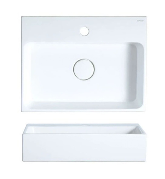 Chậu Rửa Mặt Đặt Bàn Vuông Caesar LF5259