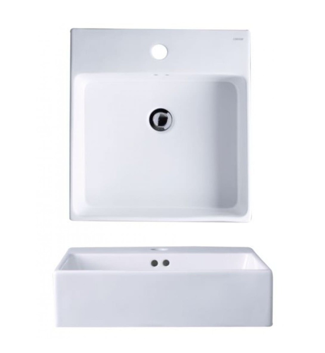 Chậu Lavabo đặt bàn vuông Caesar LF5261