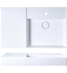 Chậu Rửa Lavabo Đặt Bàn Caesar LF5384 Bàn Trái