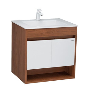 Bộ Tủ chậu lavabo Treo Tường Caesar LF5030+EH05030AWV Màu nâu 