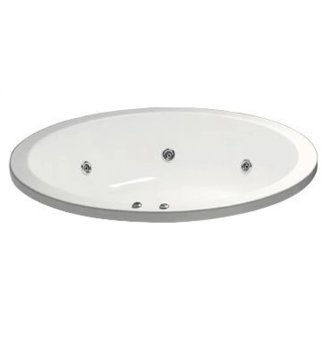 Bồn tắm massage tròn không chân yếm 1790cm Caesar MT6470A