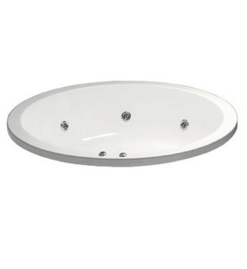 Bồn tắm massage tròn không chân yếm 1790cm Caesar MT6470A