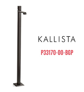 Vòi chậu rửa mặt đơn đặt sàn màu đen Kallista P33170-00-BGP