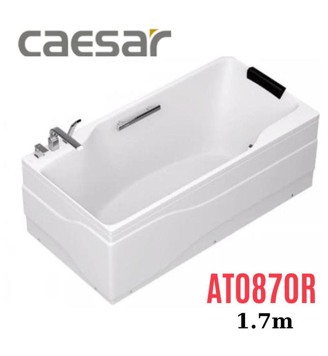 Bồn tắm có chân yếm 1.7m yếm trái Caesar AT0870R 