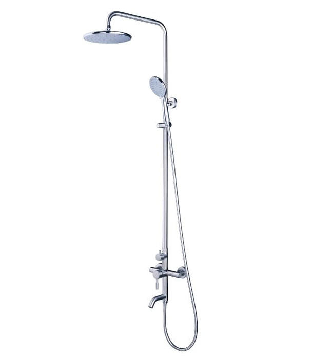 Vòi Sen Cây Nóng Lạnh Bát Tròn Tay Sen 3 Chế Độ Caesar S1028S