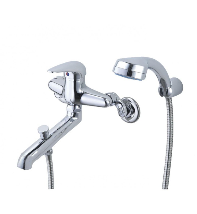 Vòi Sen Nóng Lạnh Gắn Tường Xả Bồn Tắm Caesar S143C