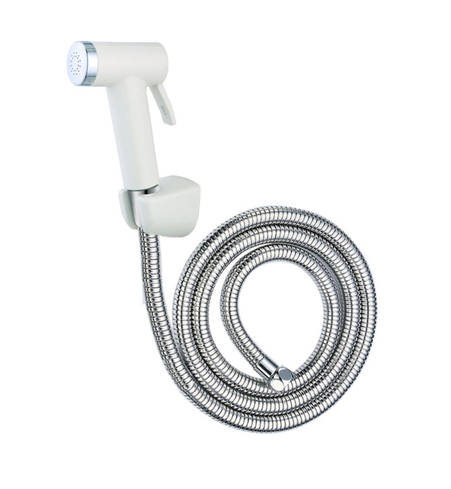 Vòi Xịt Toilet Đầu Nhựa Dây Mạ Caesar BS306B