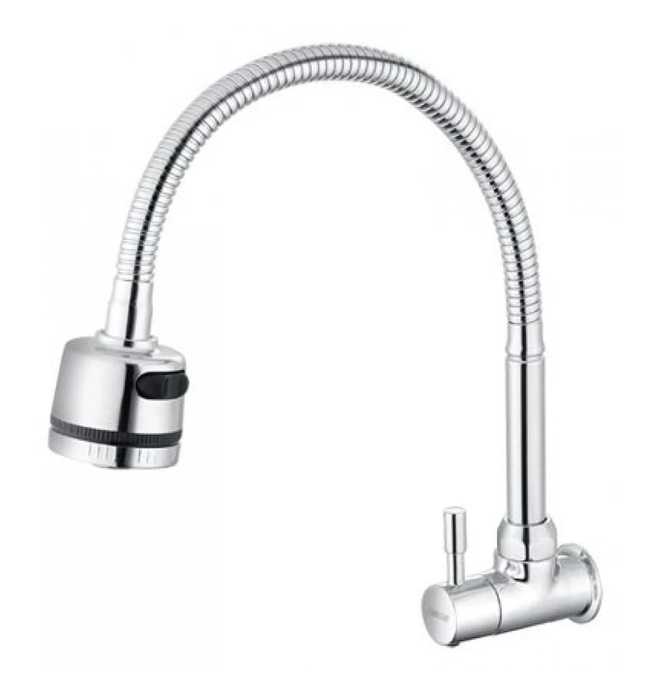 Vòi Bếp Lạnh Cần Mềm Gắn Tường Caesar K026C