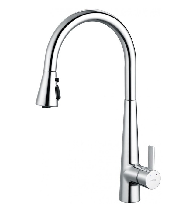 Vòi Rửa Bát Nóng Lạnh Dây Rút Caesar K905C