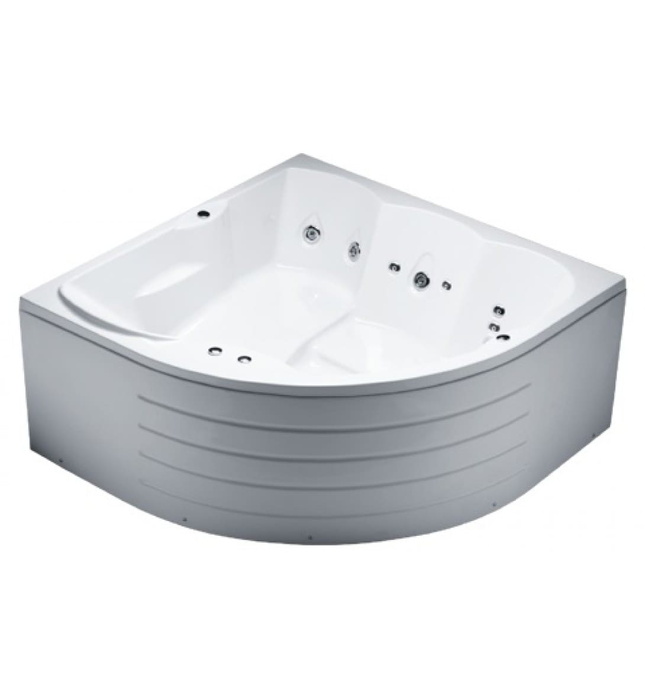 Bồn tắm góc massage đôi chân yếm 1670cm Caesar MT5165