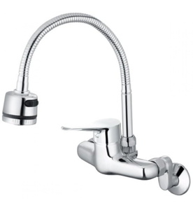 Vòi Rửa Bát Nóng Lạnh Cần Mềm Gắn Tường Caesar K526C