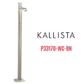 Vòi chậu rửa mặt đơn đặt sàn - đá trắng màu nickel Kallista P33170-WC-BN