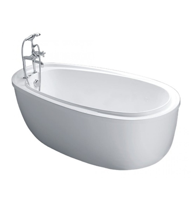 Bồn Tắm Nằm Lập Thể Có Chân Yếm Caesar AT6480 180cm