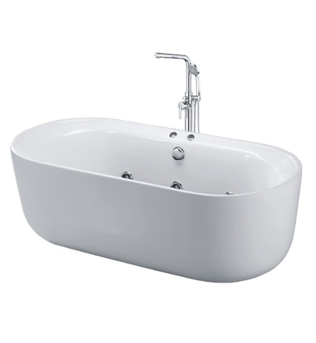 Bồn tắm lập thể massage có chân yếm Caesar MT0770 1.75m