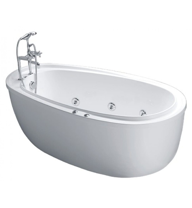 Bồn tắm Massage Độc Lập Có Chân Yếm Caesar MT6480 1.8m