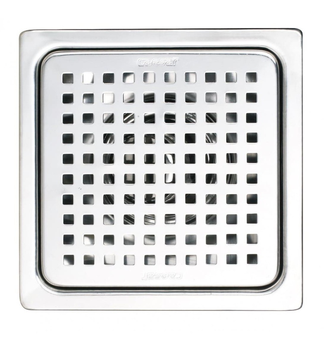 Thoát Sàn Inox SUS304 Caesar ST1414L 14x14cm (Ø90)