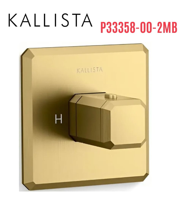 Bộ điều khiển nhiệt độ âm tường màu đồng Kallista P33358-00-2MB