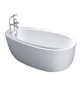 Bồn Tắm Nằm Lập Thể Có Chân Yếm Caesar AT6480 180cm