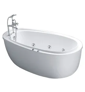 Bồn tắm Massage Độc Lập Có Chân Yếm Caesar MT6480 1.8m