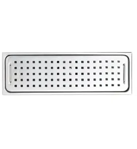 Thoát Sàn Chữ Nhật Inox SUS304 Caesar ST1030B 10x30cm (Ø60)
