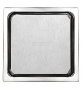 Thoát Sàn Inox SUS304 Caesar ST1414EL 14x14cm (Ø90)