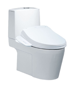 Bồn cầu 2 khối nắp điện tử Caesar CD1345+TAF400H