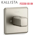 Bộ điều khiển nhiệt độ âm tường màu nickel Kallista P33358-00-BN