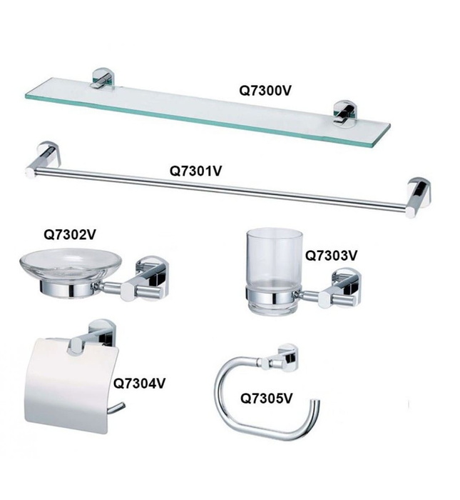 Bộ phụ kiện phòng tắm 6 món Caesar Q7300-A6 (Q7300A6)